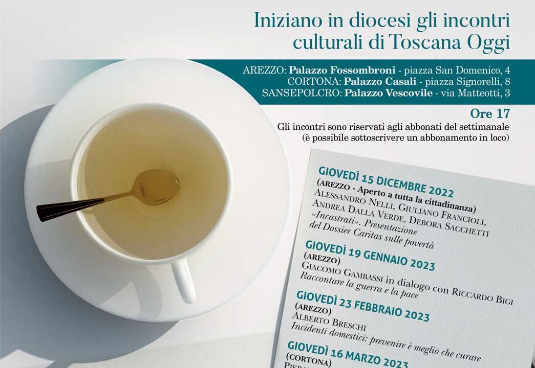 I Thè di Toscana Oggi sbarcano ad Arezzo: presentazione del Dossier Caritas sulle povertà