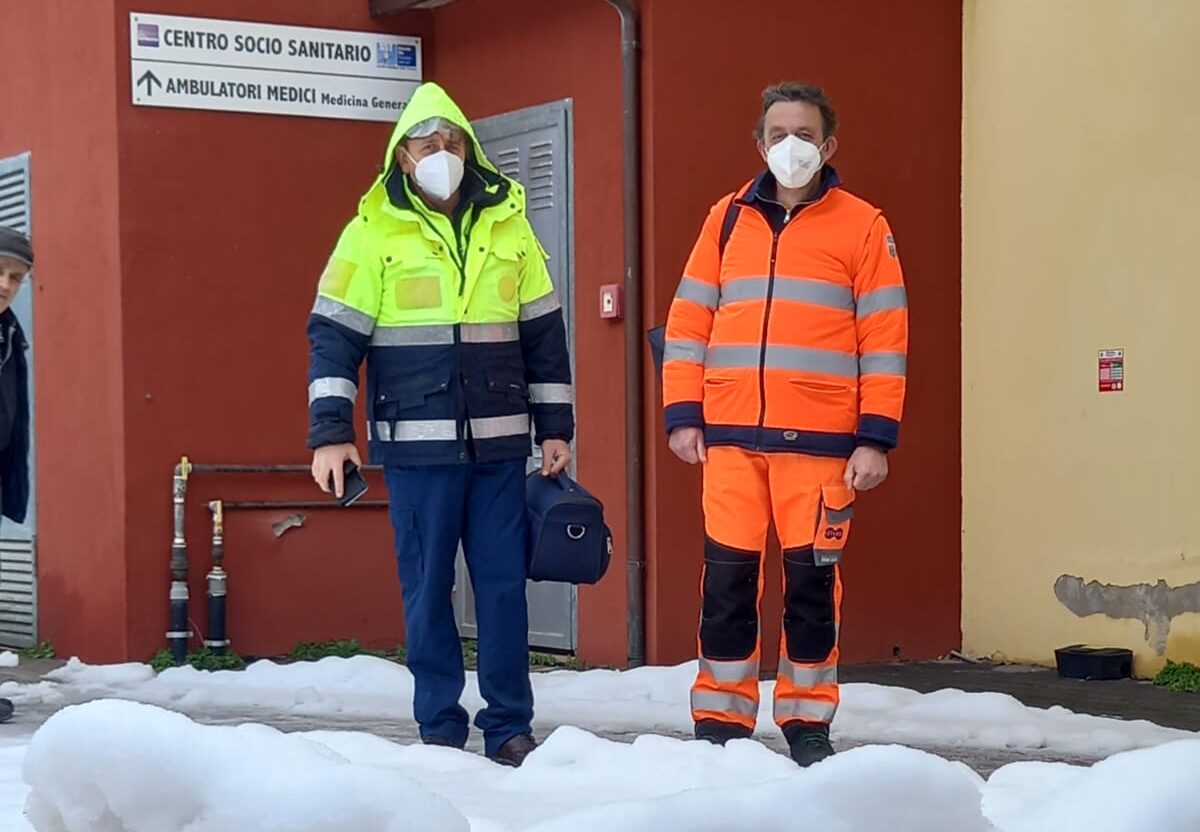 Infermieri sulla neve. La sanità del territorio non si ferma