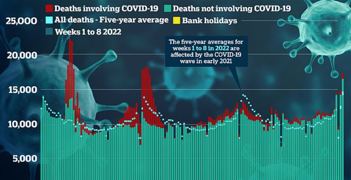 Daily Mail: “l’eccesso di mortalità in Inghilterra richiede una indagine urgente”