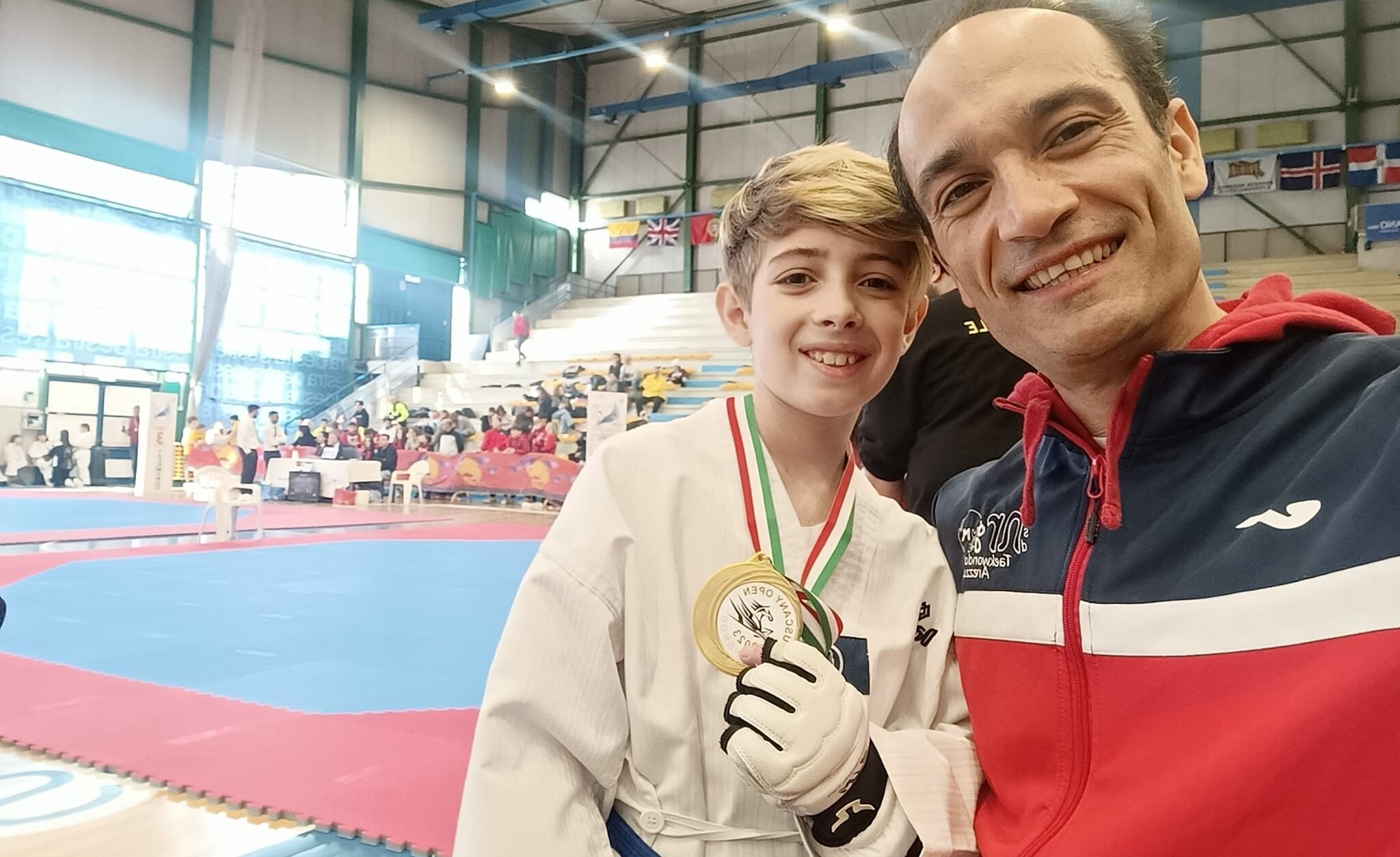 Tre medaglie per Cristian Boncompagni, giovanissima stella del Taekwondo aretino