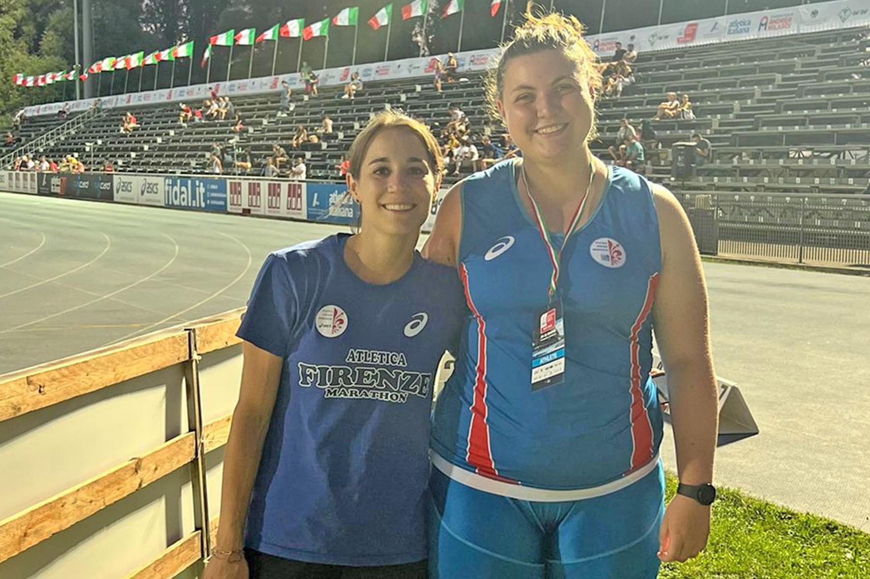 Alga Atletica Arezzo: Chiara Salvagnoni e Anna Visibelli in pedana ai Campionati Italiani Assoluti