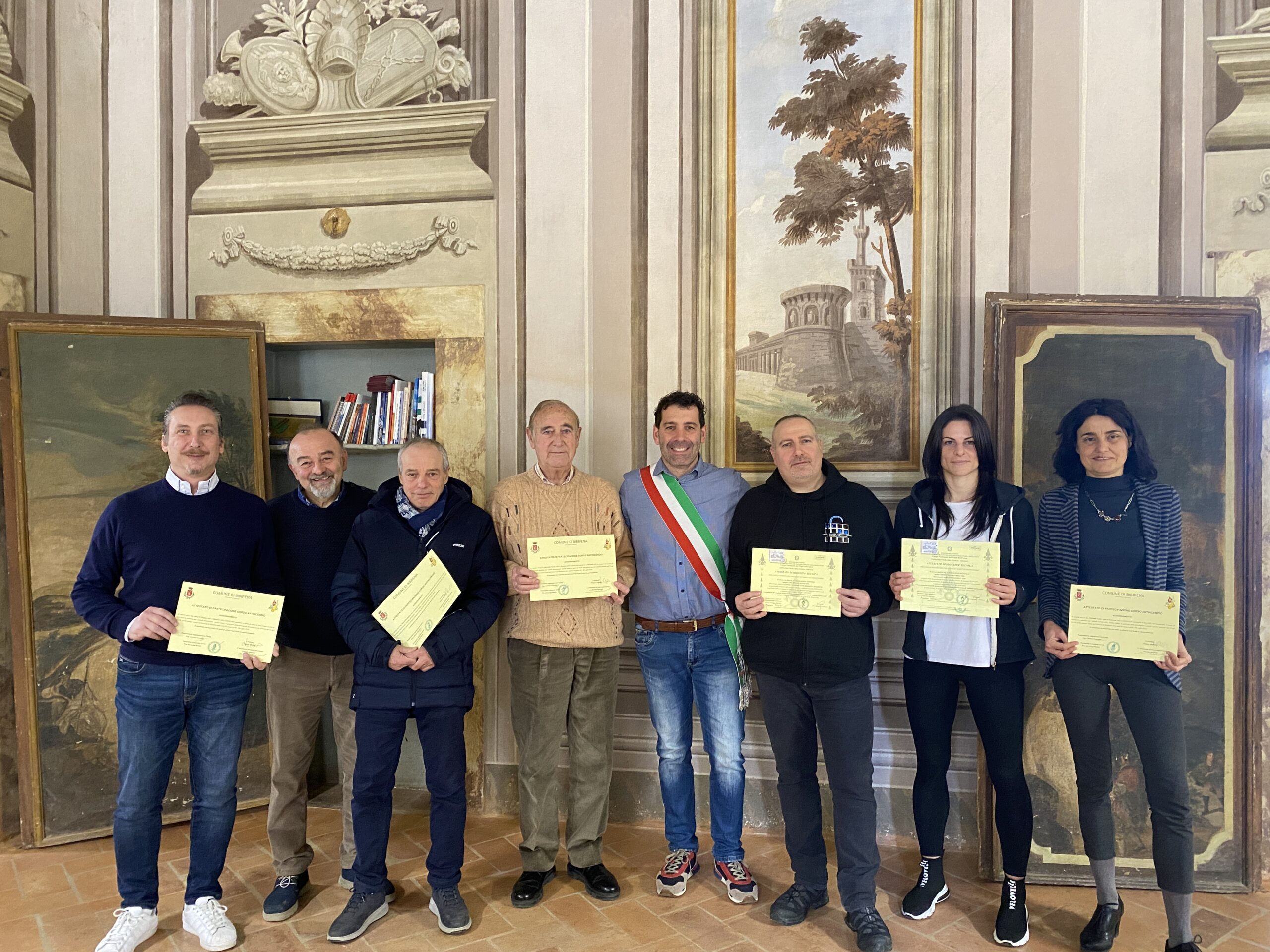 Bibbiena: concluso il corso antincendio gratuito per associazioni del territorio