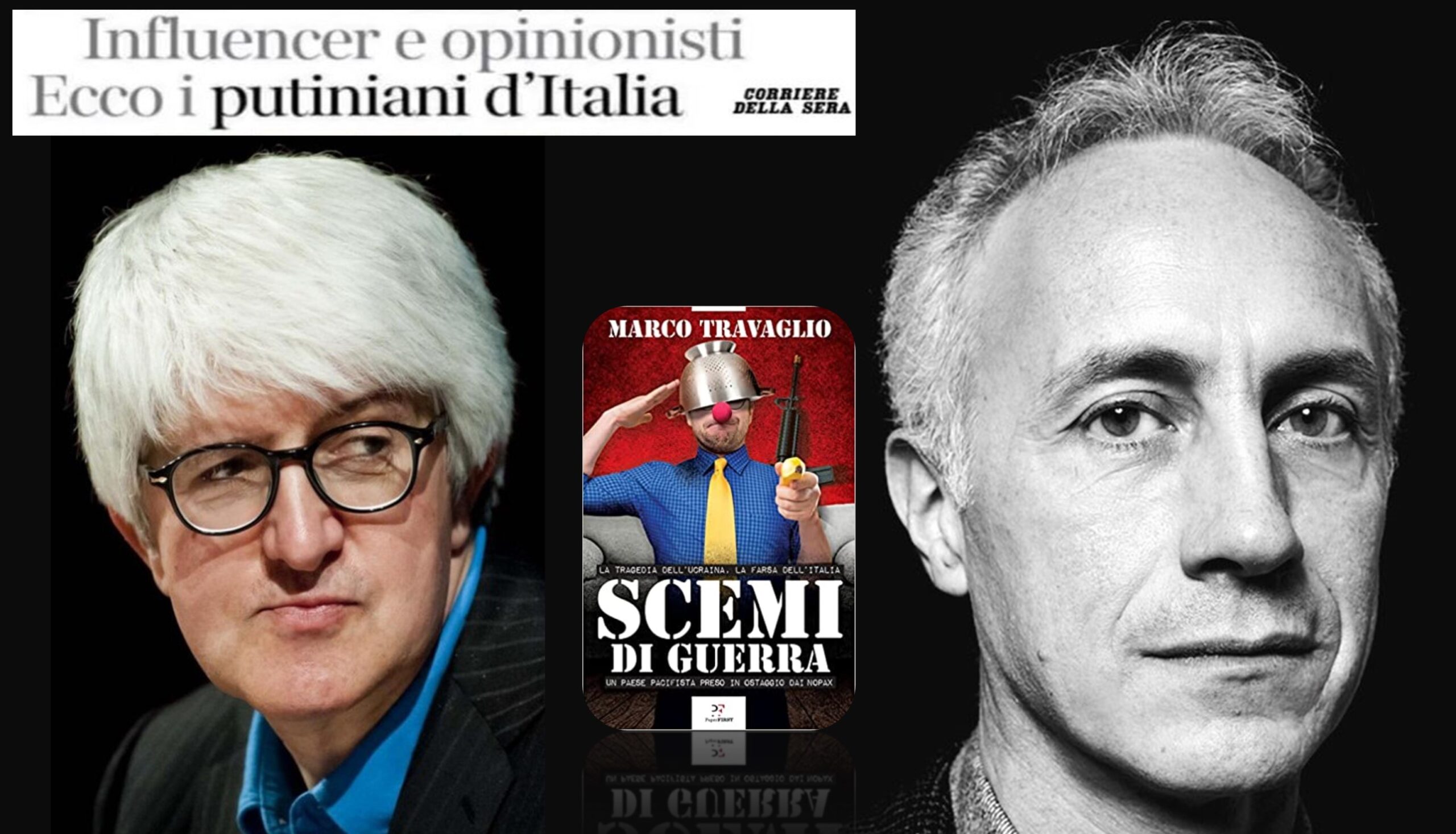 Ucraina: Marco Travaglio vs Beppe Severgnini su LA7 – VIDEO