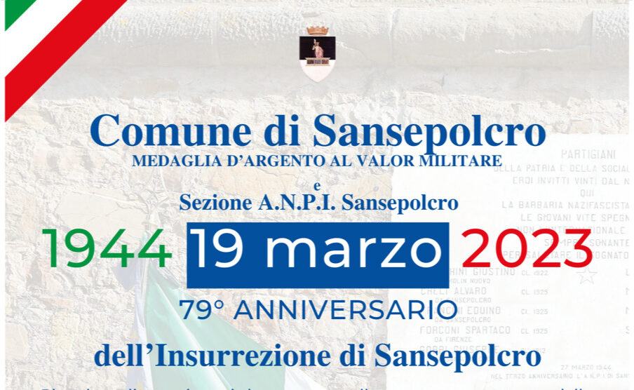 Sansepolcro celebra 79 anni dall’Insurrezione del popolo biturgese contro i nazifascisti