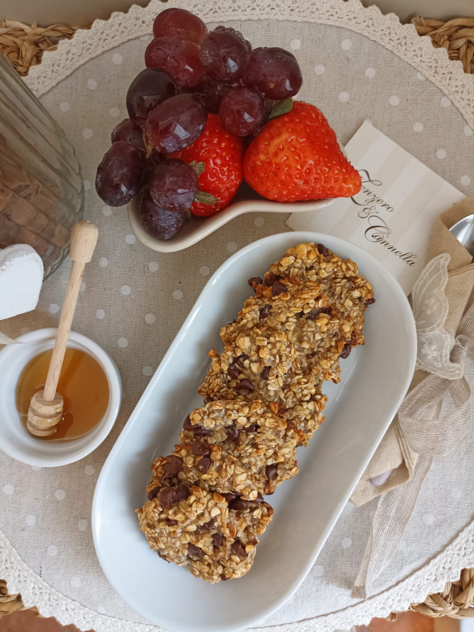 Biscottini morbidi banane, cocco e cioccolato