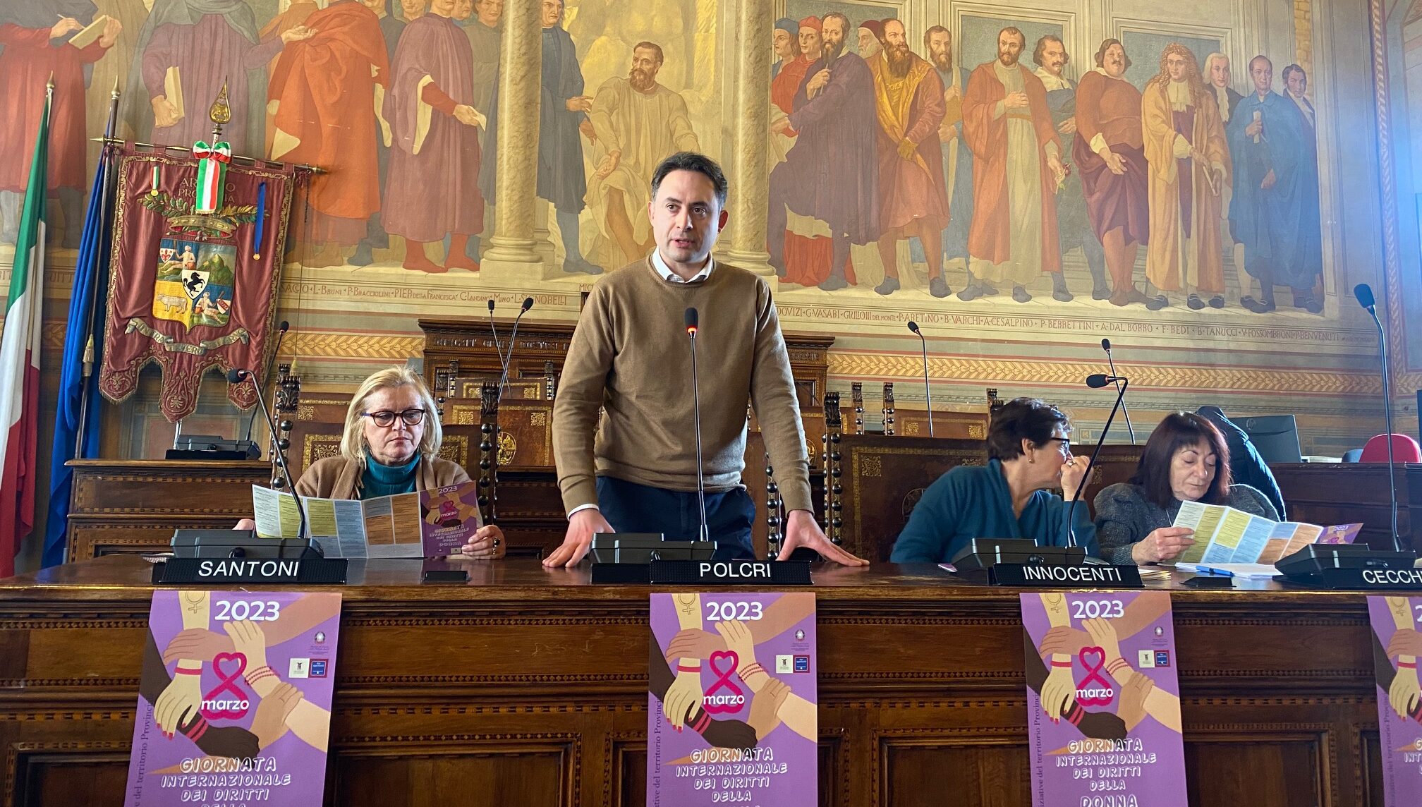 Dedicato a Norma Cossetto e Anna Frank il foyer di ingresso della Sala dei Grandi