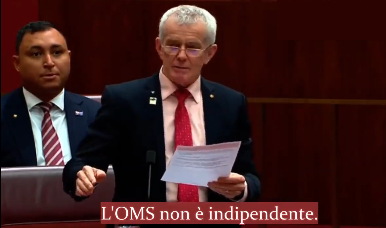 Sen. Malcolm Roberts: “L’Organizzazione Mondiale della Sanità (OMS) è marcia”