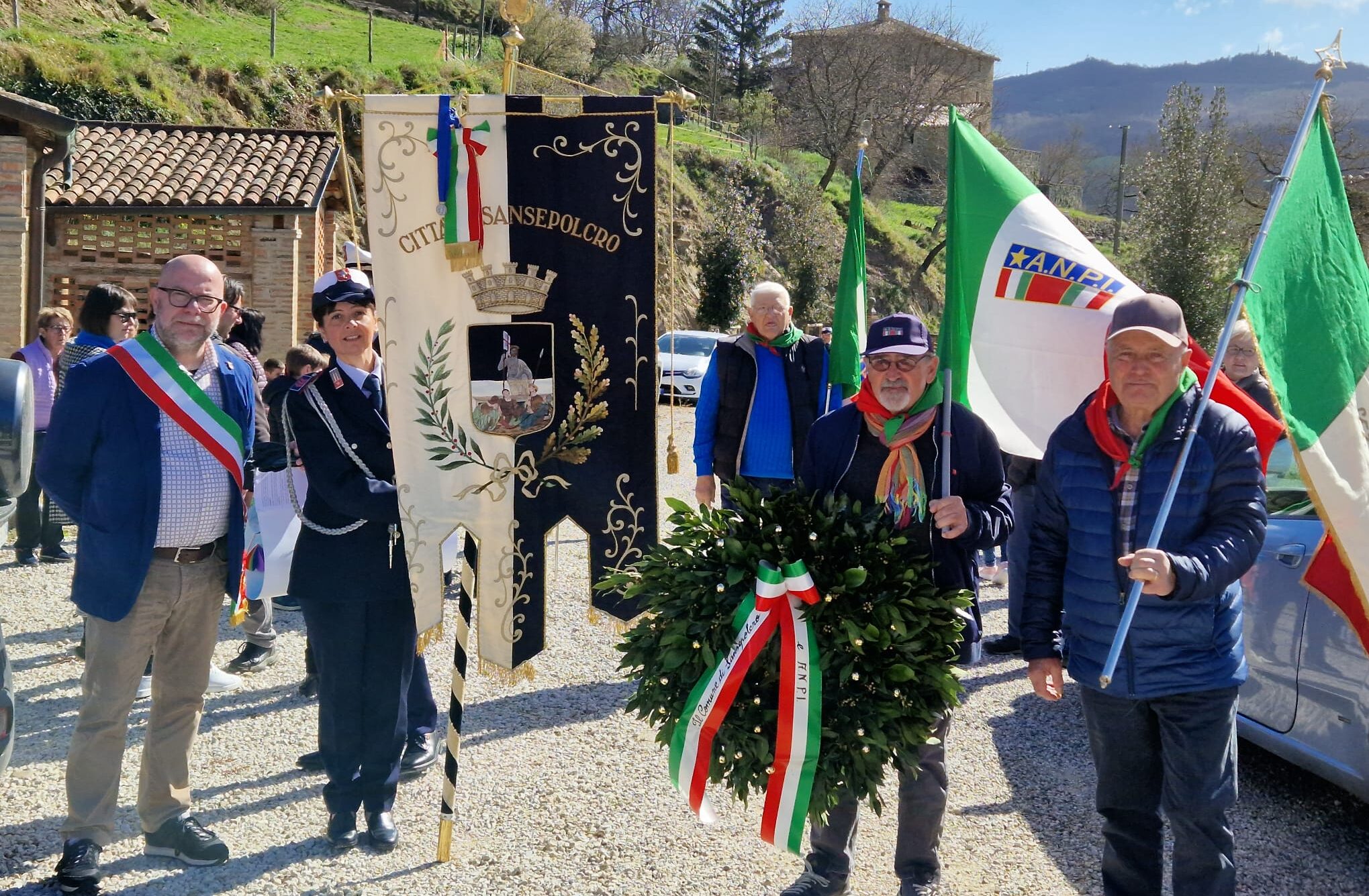 Commemorazione dei caduti il 27 marzo 1944: ieri la cerimonia a Sansepolcro