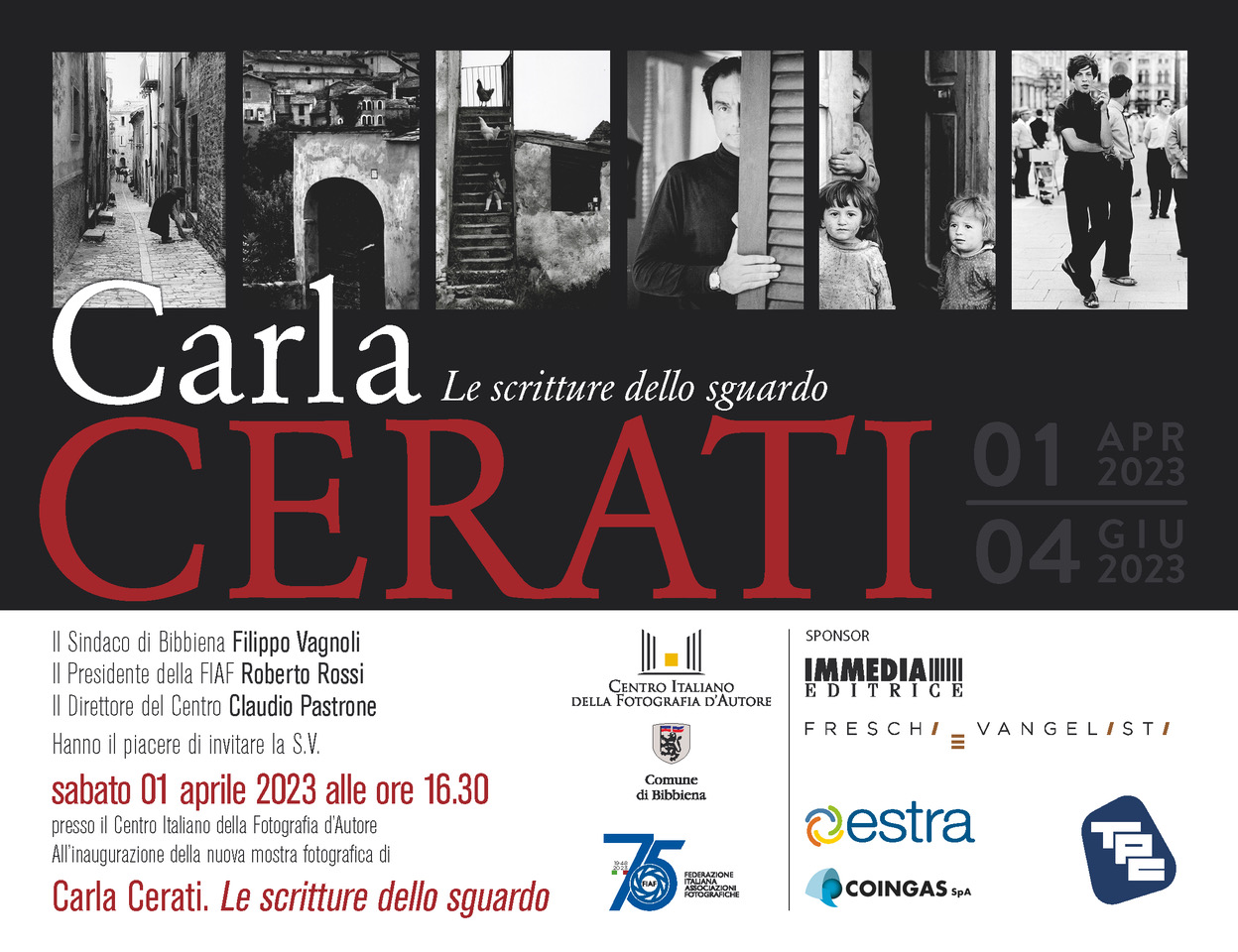 “Le scritture dello sguardo”: FIAF presenta la nuova mostra di Carla Cerati a Bibbiena