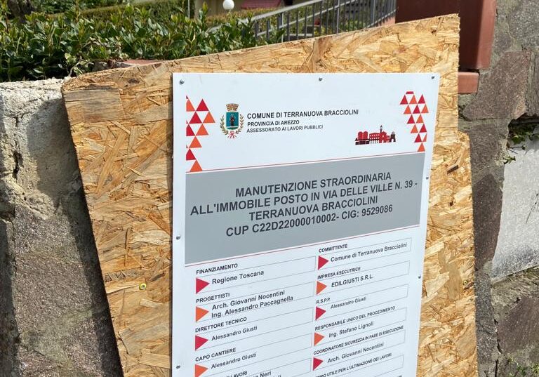 Villetta confiscata alla mafia a Terranuova: iniziati i lavori di manutenzione straordinaria