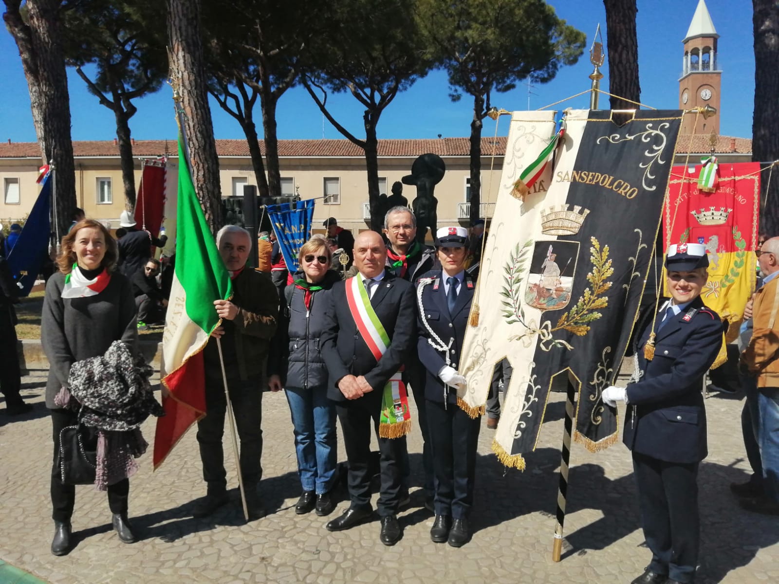 Sansepolcro presente alla cerimonia in ricordo della liberazione di Alfonsine