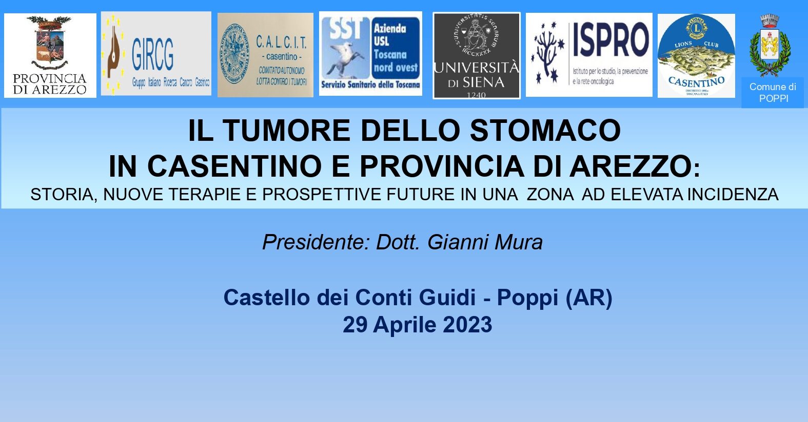 Tumore allo stomaco: una giornata di studio per fare il punto sulla situazione del Casentino