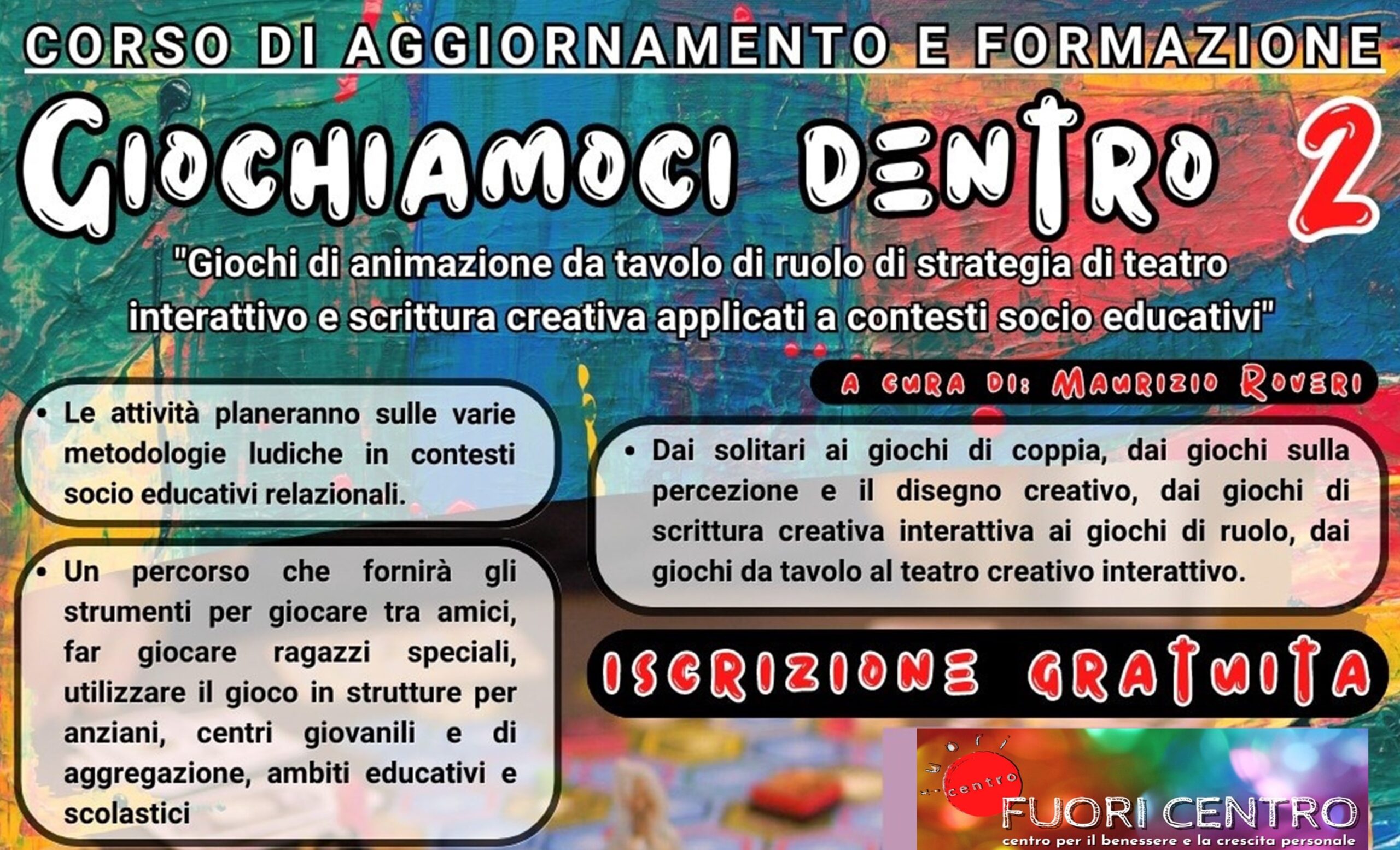 Dopo il sold out di aprile “Giochiamoci Dentro” torna nel secondo weekend di maggio