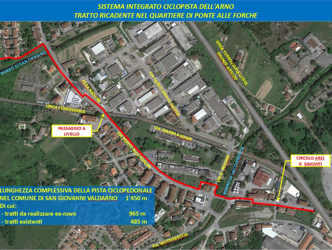 Ciclopista del Chianti: presto i lavori nel quartiere Ponte alla Forche – Porcellino