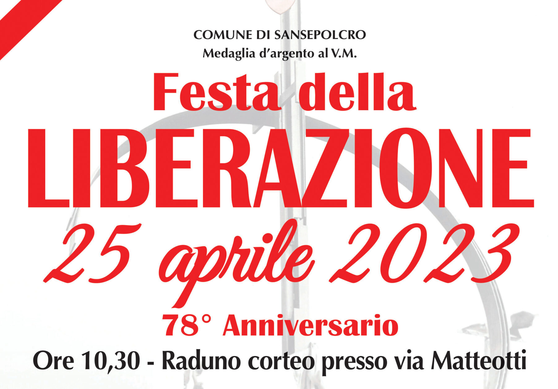 25 aprile, le celebrazioni a Sansepolcro