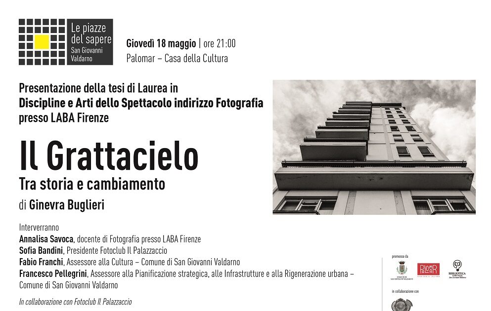 Il Grattacielo di San Giovanni Valdarno protagonista di una mostra e una tesi di laurea