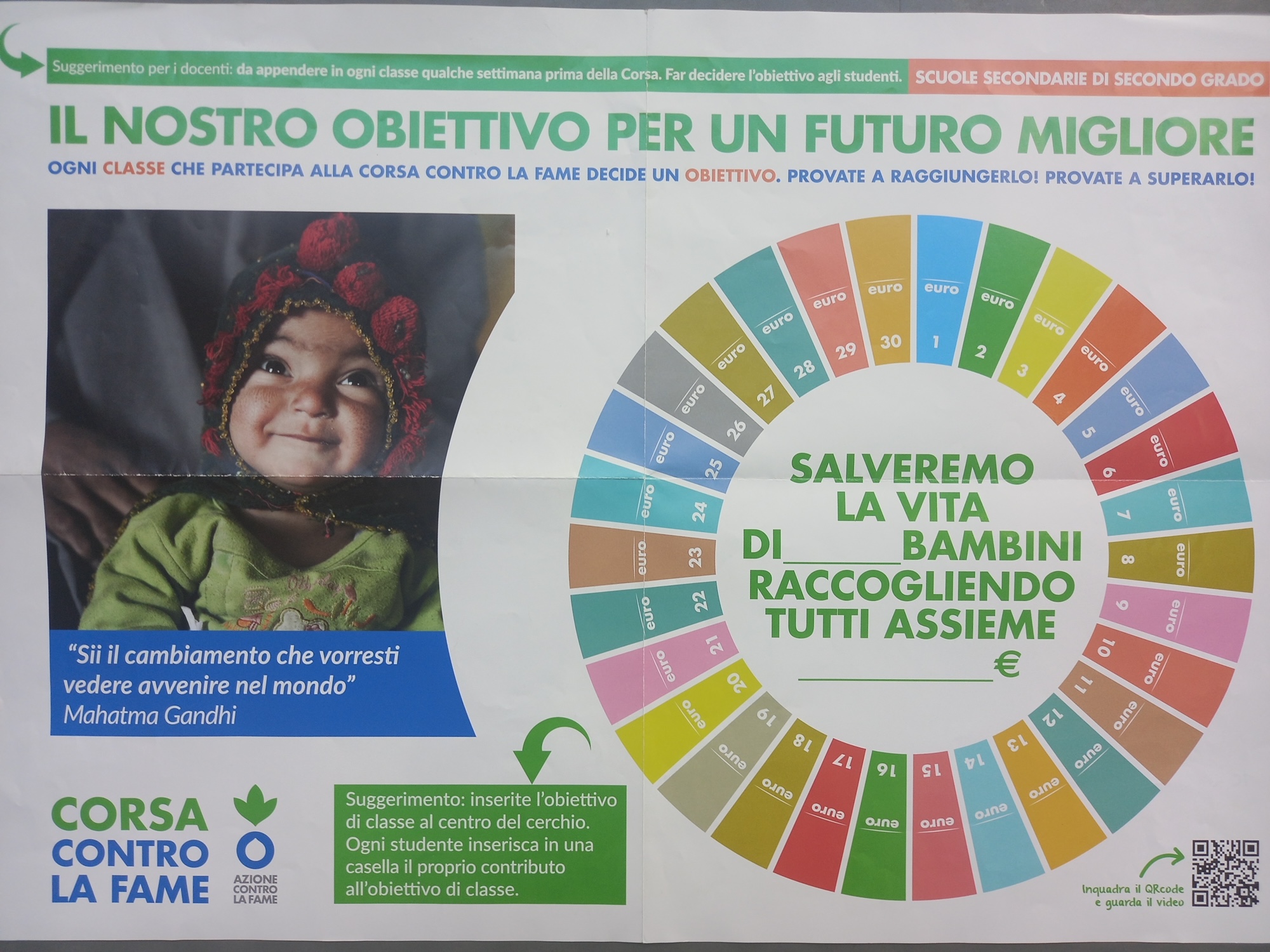 Sport e solidarietà: il Liceo “Piero della Francesca” partecipa alla “corsa contro la fame”