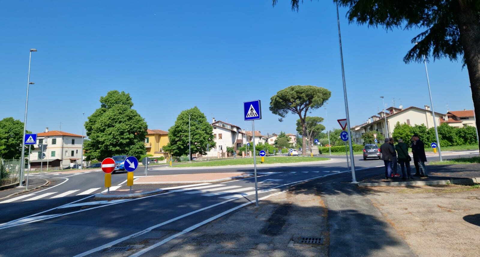 Sansepolcro, terminata la rotatoria di Via Visconti: al via il secondo stralcio di progetto