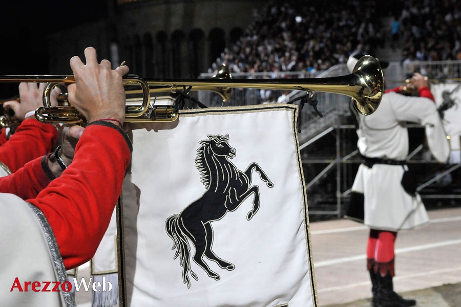 Il Gruppo Musici della Giostra del Saracino al Carnevale dei Figli di Bocco